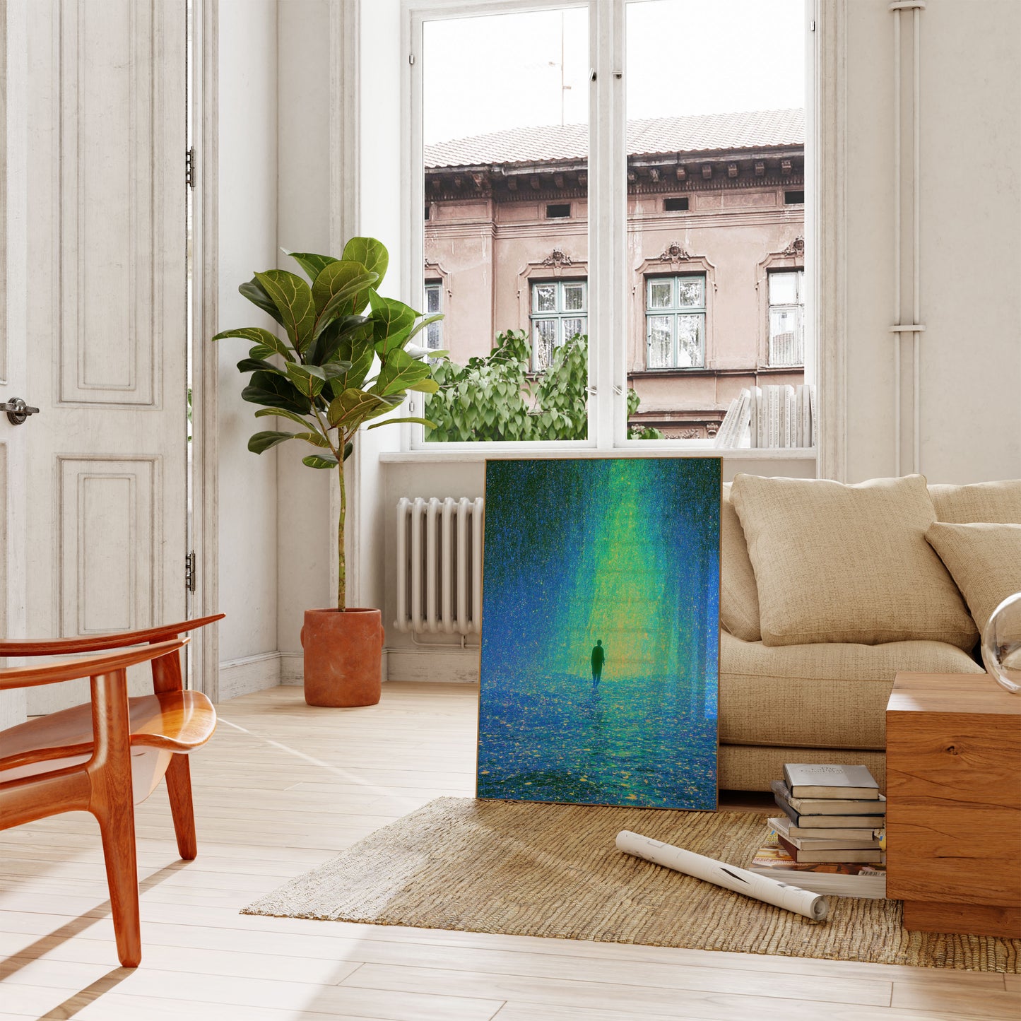 Solitary Journey Through Light Poster