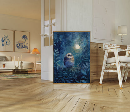 Moonlit Owl Night Poster