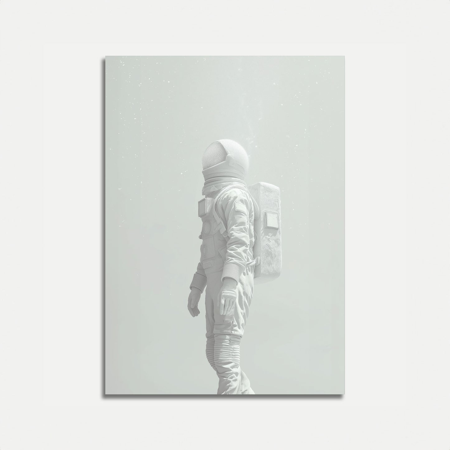 Solitary Spaceman Minimalist Poster