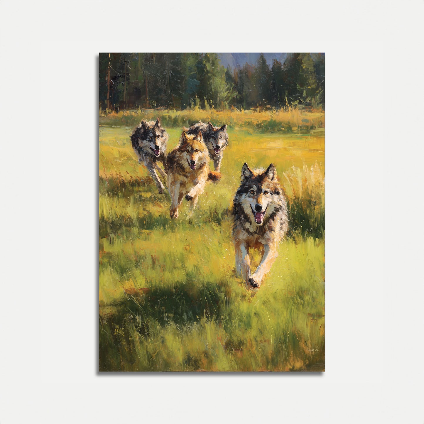 Wolf Pack Running Wild Poster