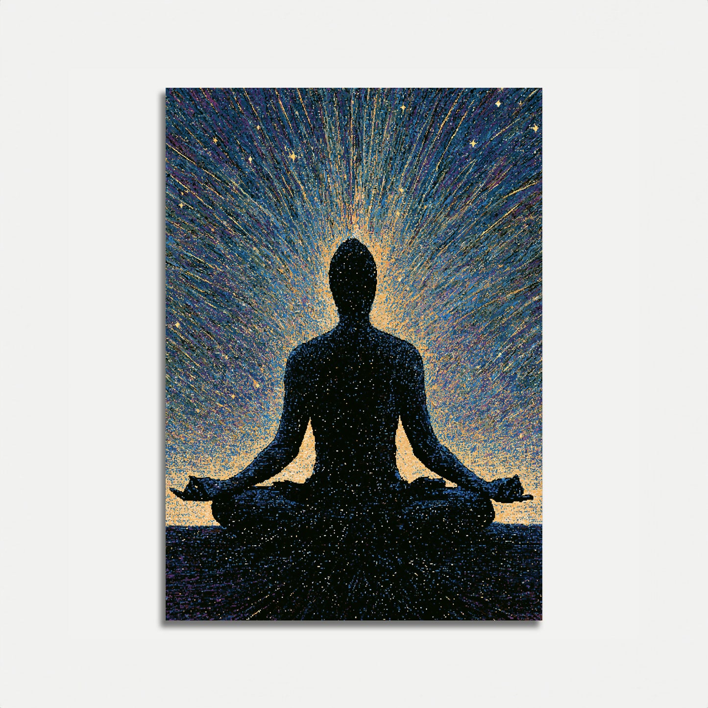 Meditation in Cosmic Light Poster