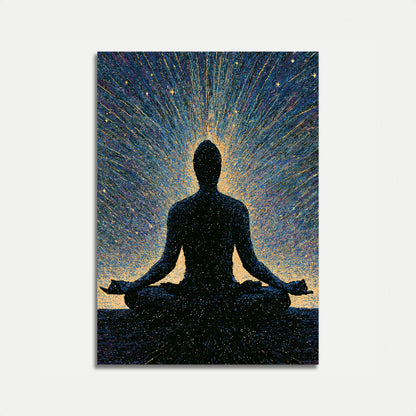 Meditation in Cosmic Light Poster