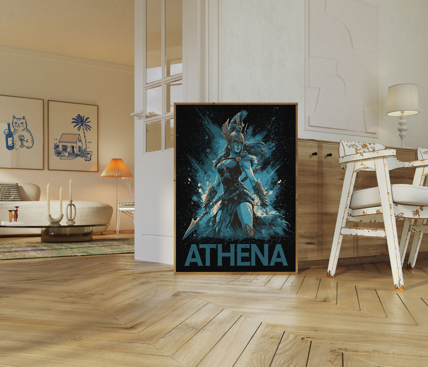Athena Goddess Warrior Poster