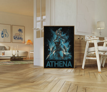 Athena Goddess Warrior Poster