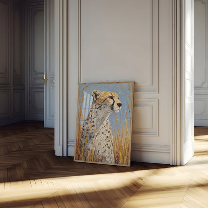 Majestic Cheetah in Grasslands Poster