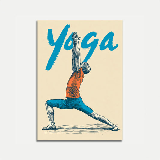 Dynamischer Yoga Flow Poster