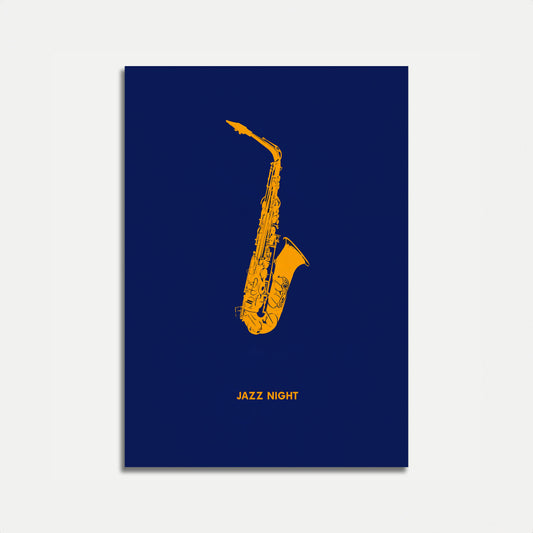 Gyllene Saxofonjazzkväll Affisch