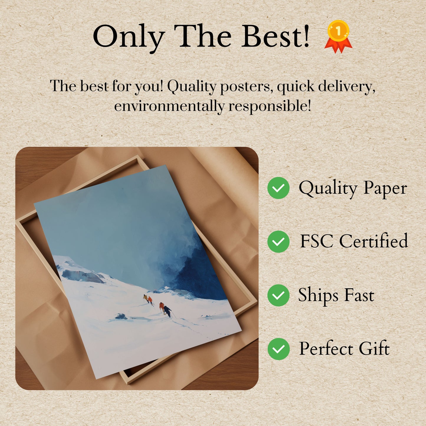 Everest Ascent Winter Poster