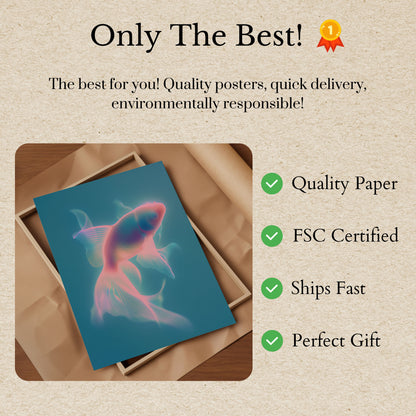 Ethereal Goldfish Dreams Poster
