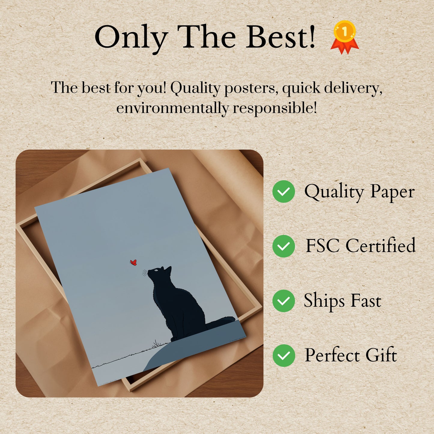 Curiosity Meets Serenity Poster