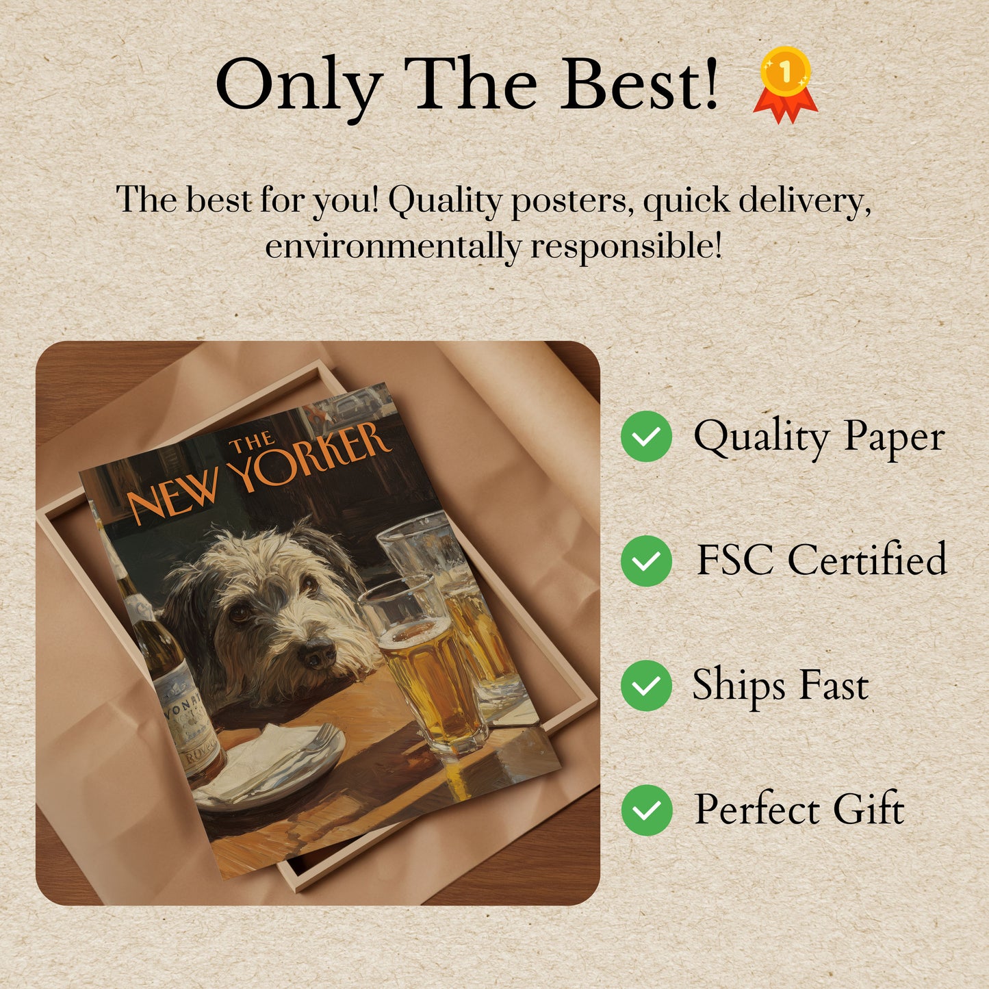 Shaggy Dog New Yorker Poster