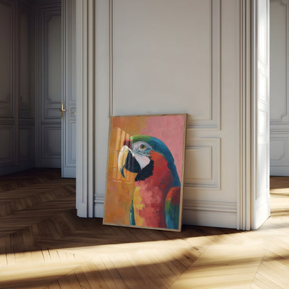 Vibrant Macaw Profile Poster