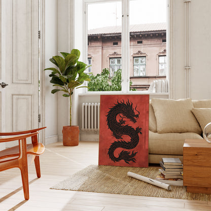 Midnight Dragon Serpent Poster