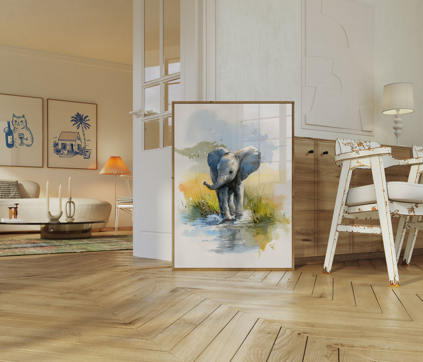 Affiche du Point d'Eau du Jeune Éléphant