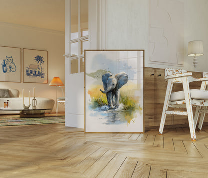 Affiche du Point d'Eau du Jeune Éléphant