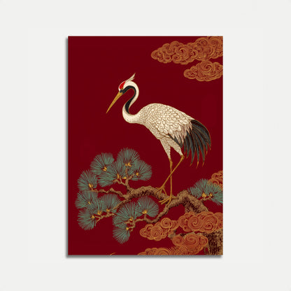 Cartel elegante de Grúa y Pino