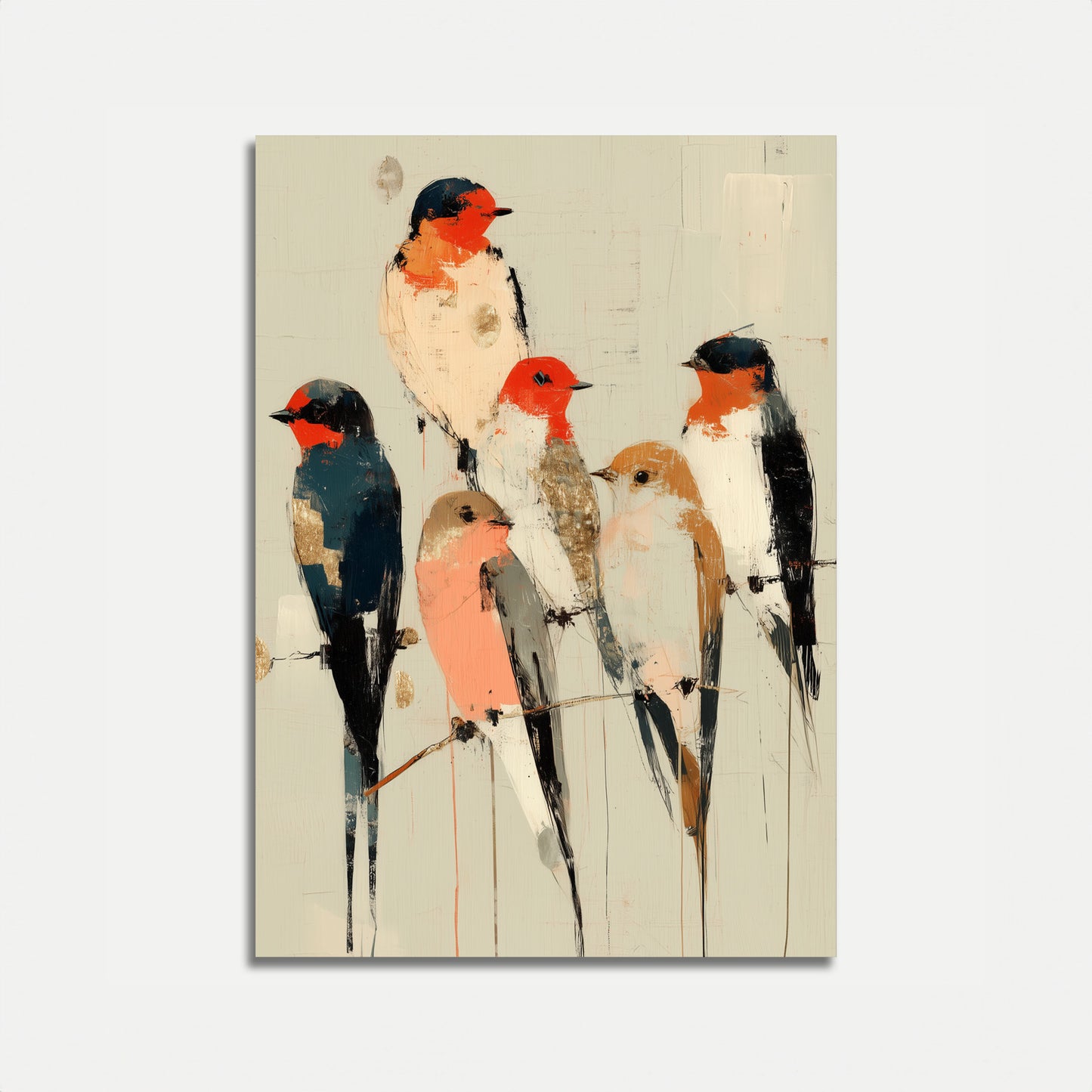 Levende Fugl Kollektiv Plakat