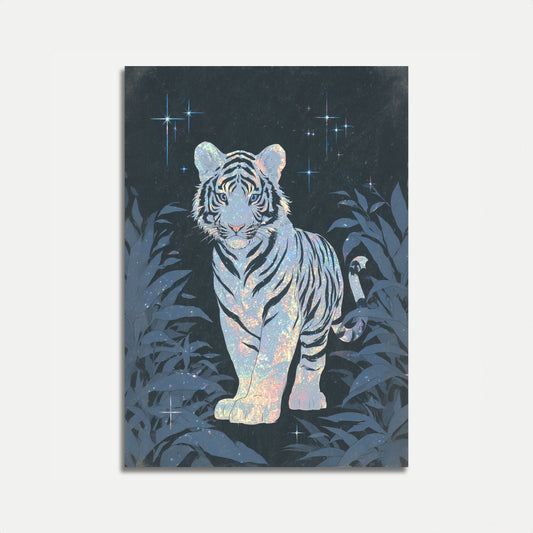 Cosmic Tiger in the Jungle Poster