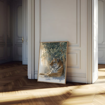 Majestic Tiger in Tranquil Jungle Poster