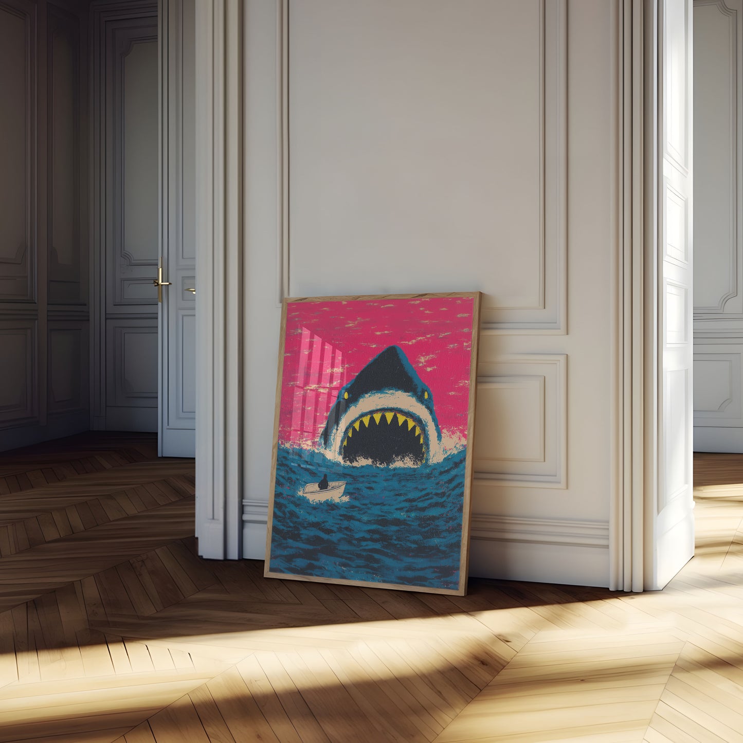 Shark Attack Ocean Poster