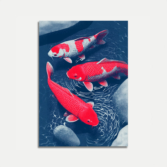 Koi Fish Harmony Poster