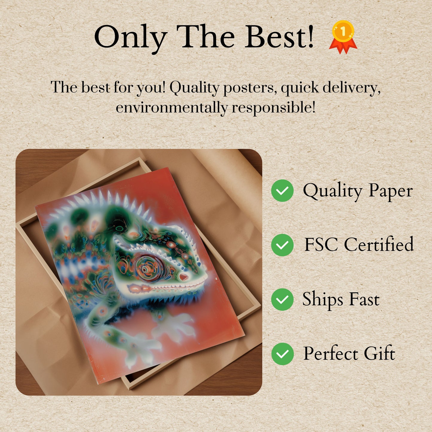 Mystical Dragon Spirit Poster