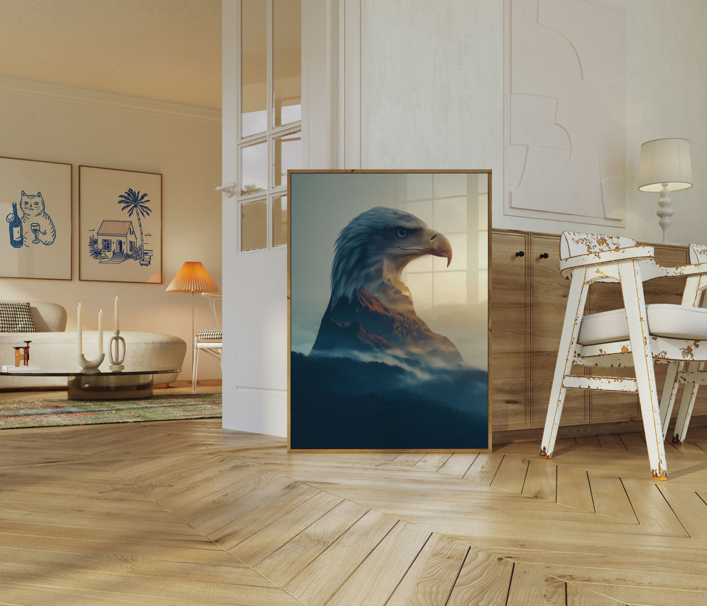 Majestätischer Adler Berg Poster