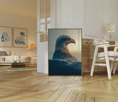 Majestätischer Adler Berg Poster