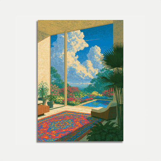 Tropisk Paradis Hageutsikt Plakat
