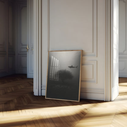 Mysterious Underwater Shark Poster