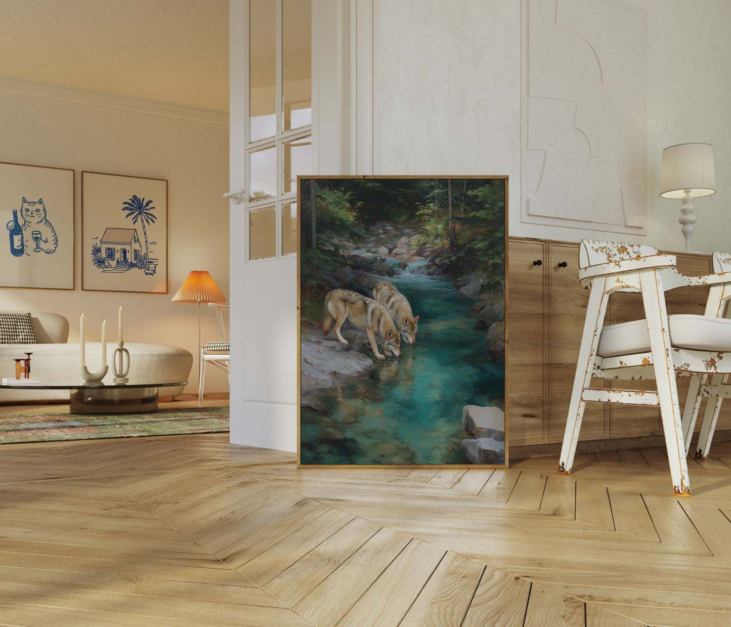 Wolves by Crystal Stream Poster
