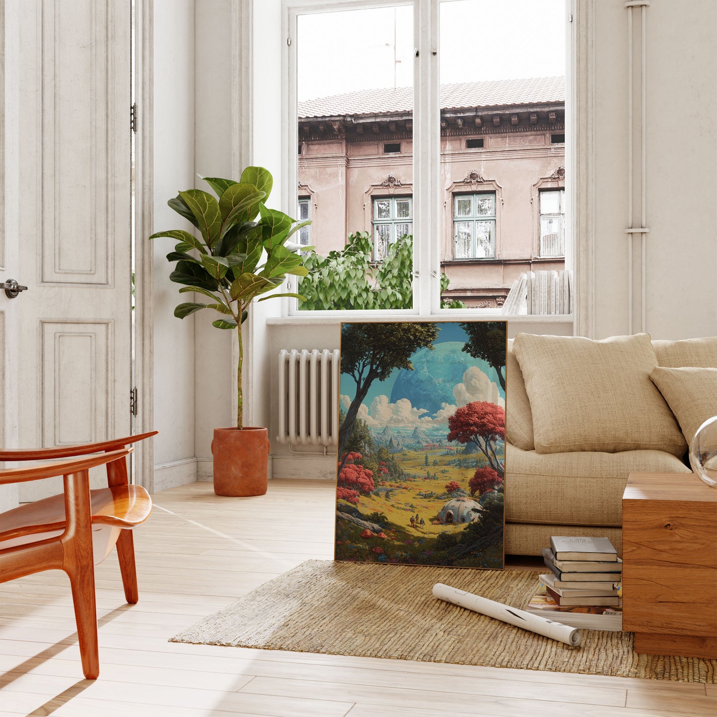 Alien Planet Exploration Poster