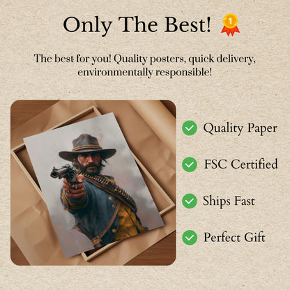 Wild West Gunslinger Poster