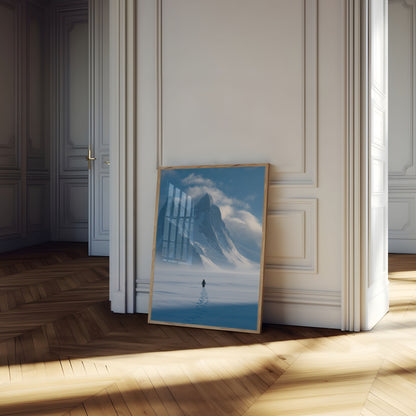 Den ensomme Pingvins Antarktiske Rejse Plakat