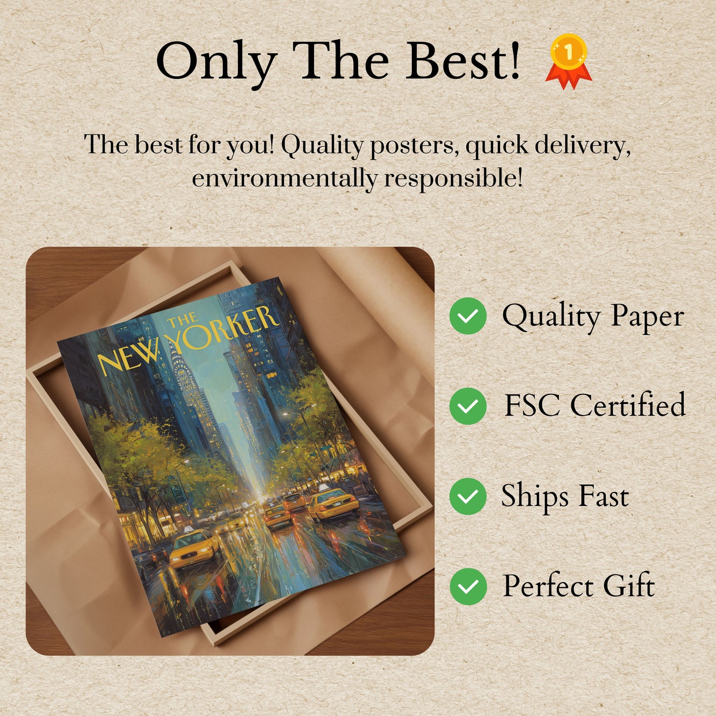 New York City Twilight Poster