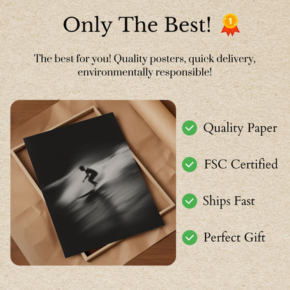 Blurred Motion Surfing Poster