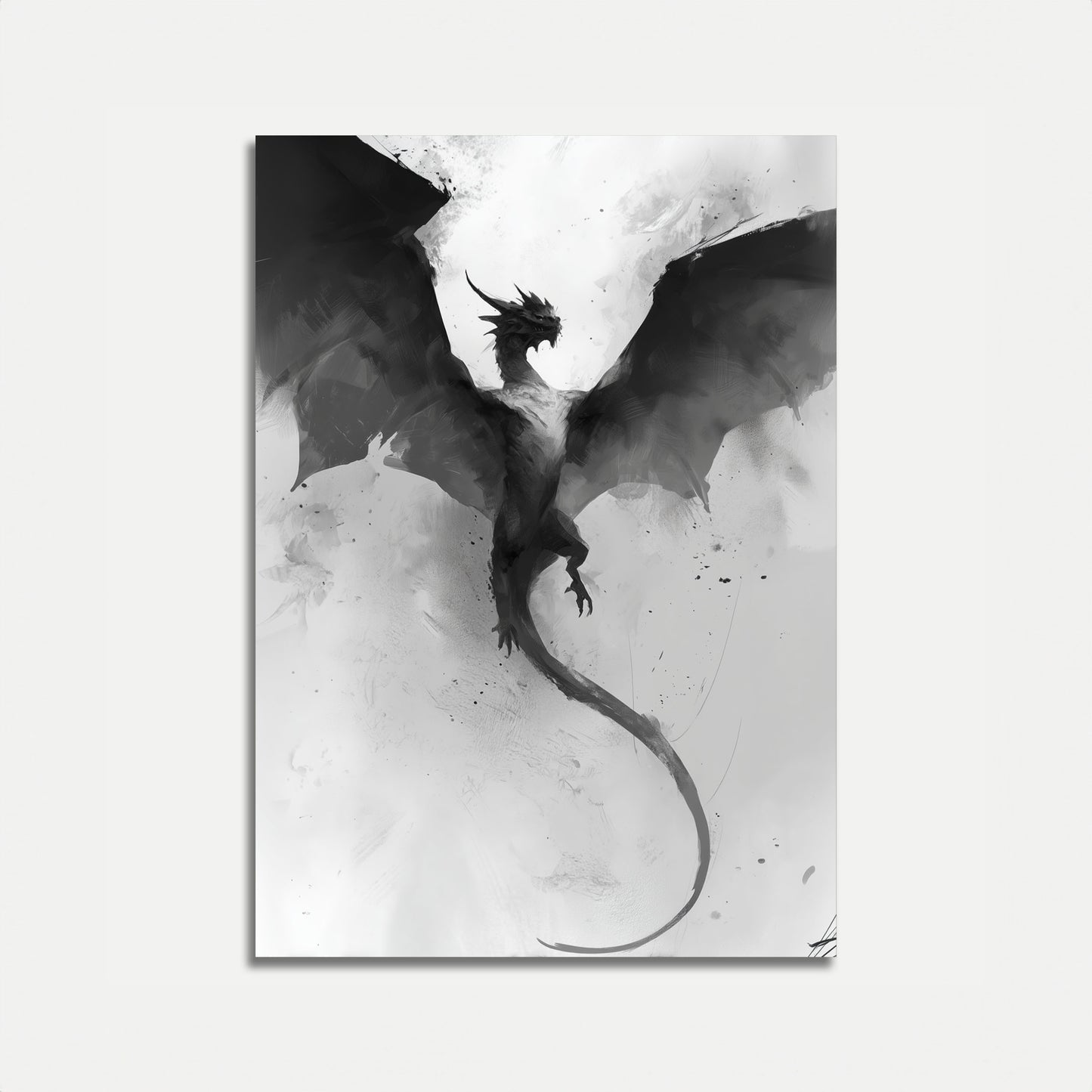 Midnight Dragon Flight Poster