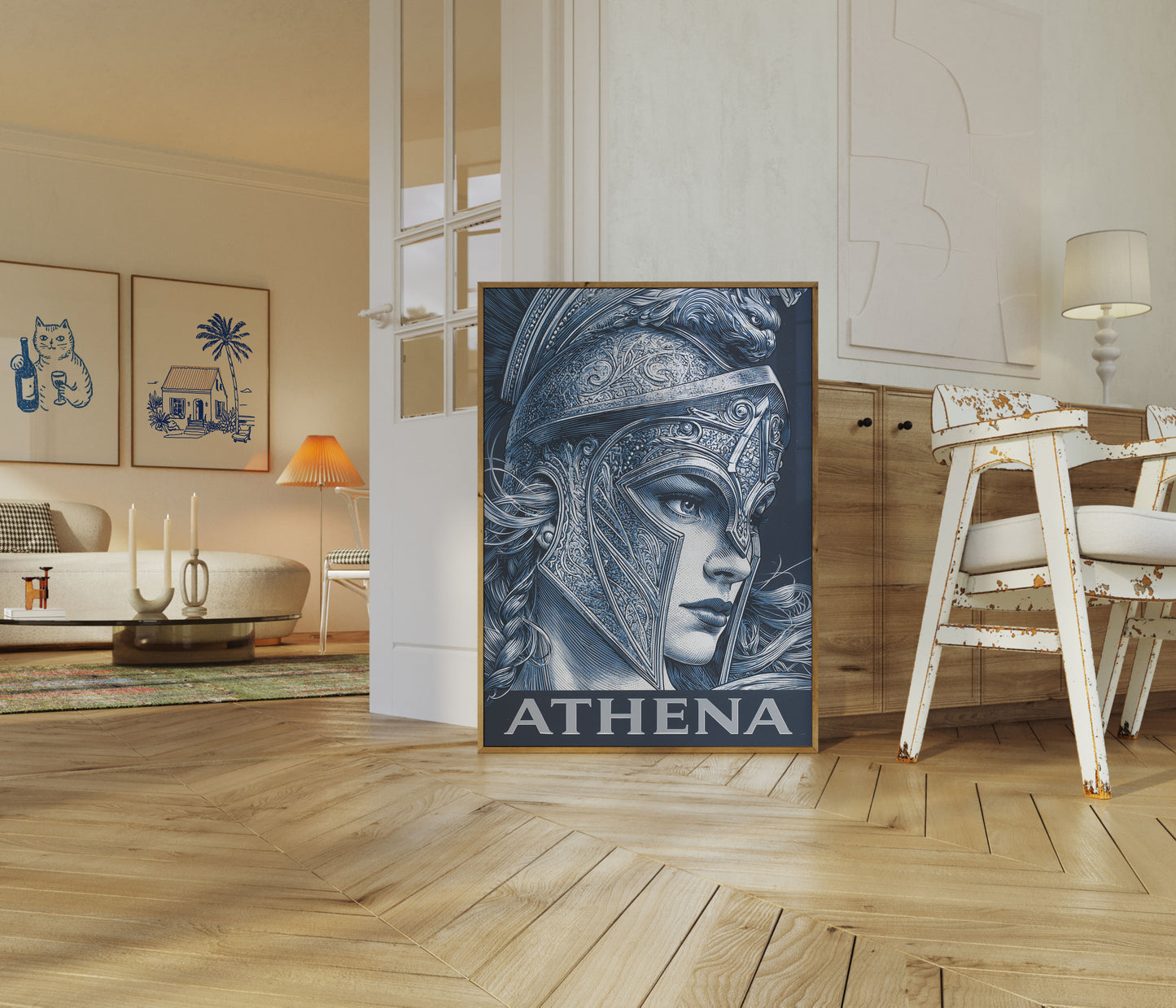 Athena Goddess Warrior Poster