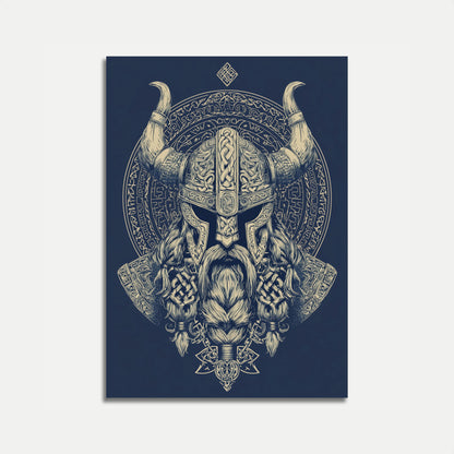 Viking Warrior Emblem Poster