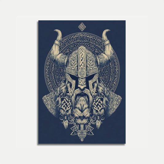 Viking Warrior Emblem Poster