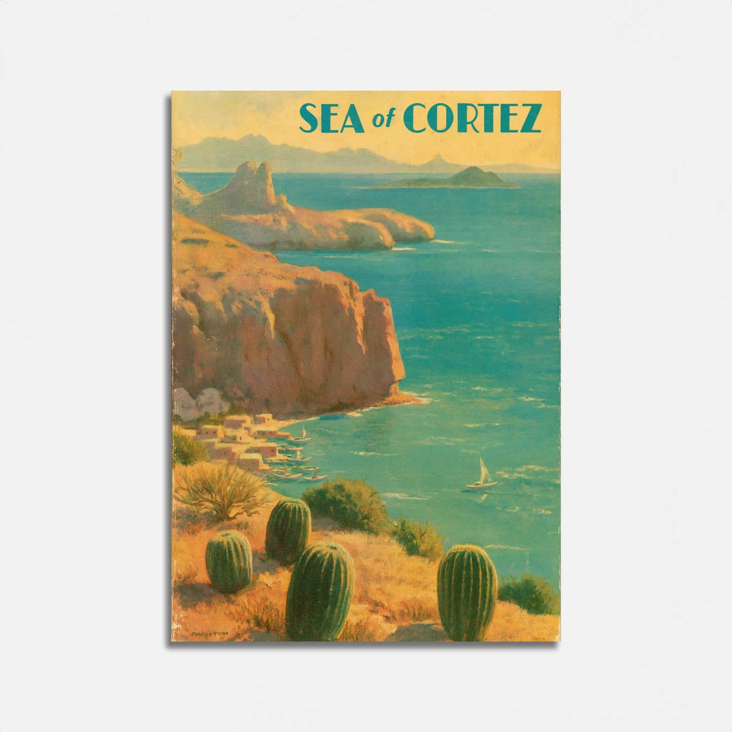 Küstenflucht Posterkarte Cortezmeer
