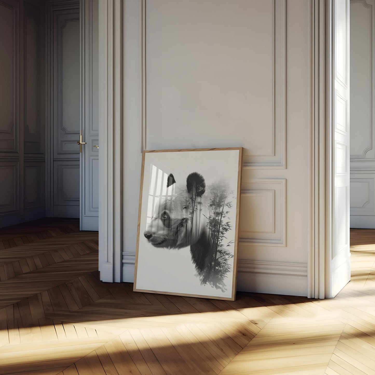 Panda Forest Fusion Poster