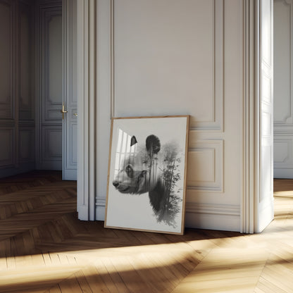 Panda Forest Fusion Poster