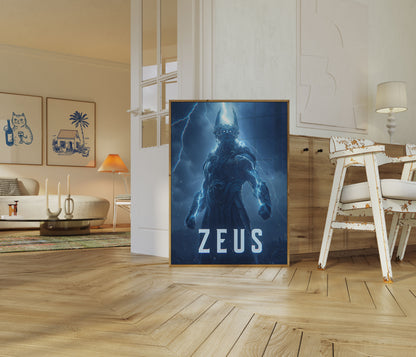 Plakát Zeus, Bůh hromu