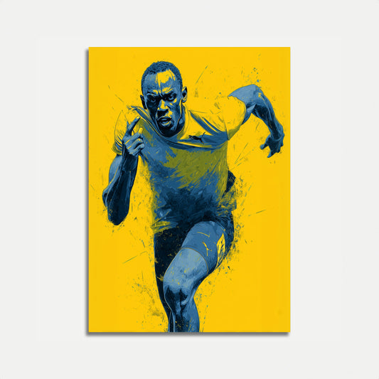 Blitzschneller Sprint-Poster