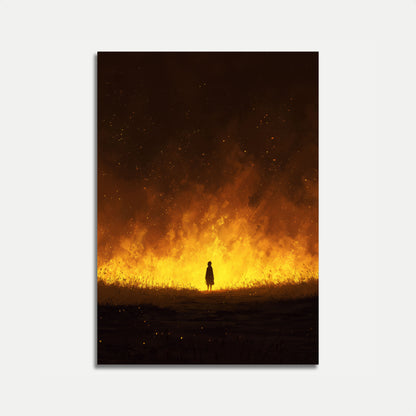 Ensam Gestalt Mot Inferno Affisch