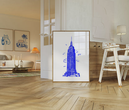 Empire State Building New York Poster