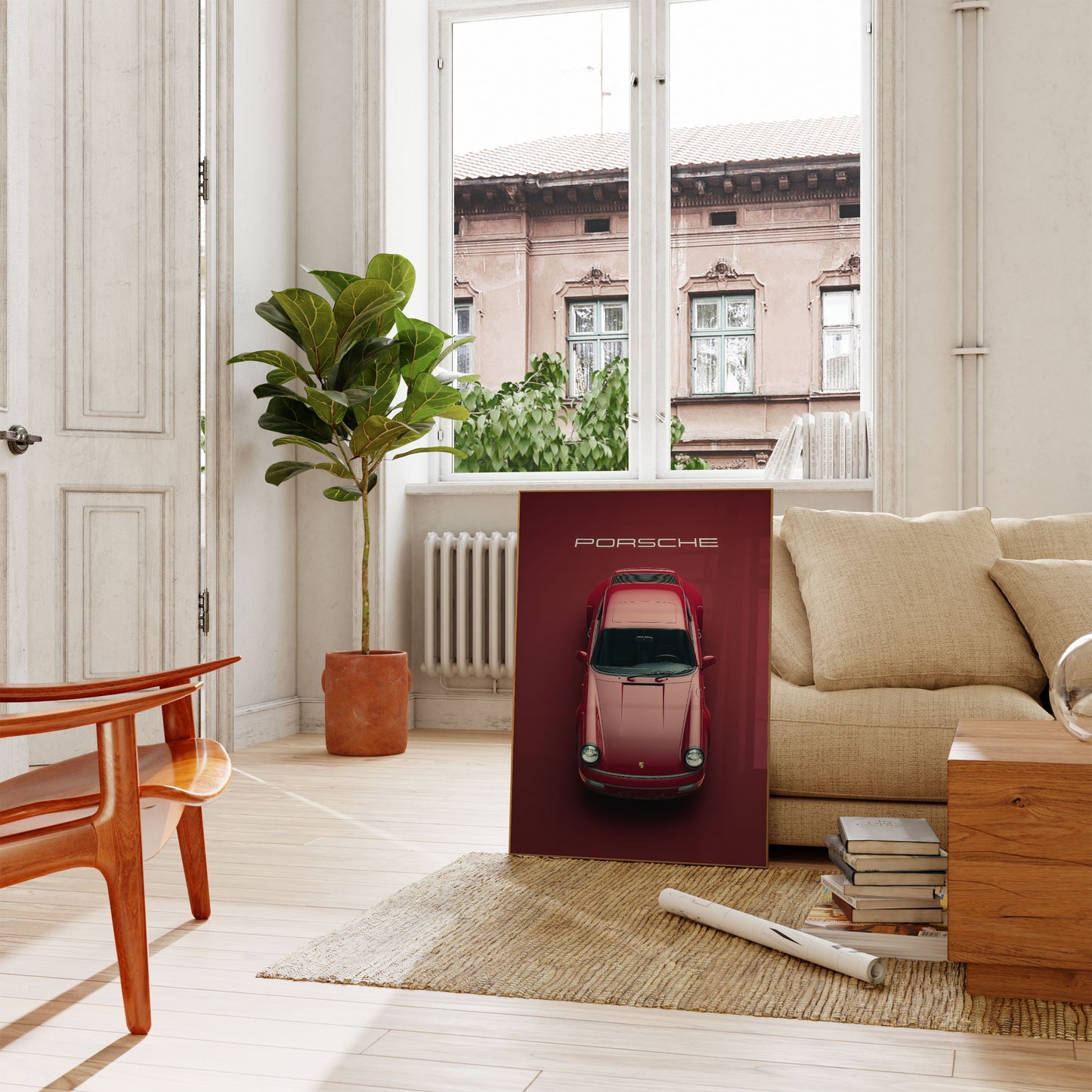 Classic Red Porsche 911 Poster