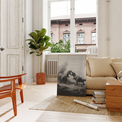 Prehistoric Battle Titans Poster