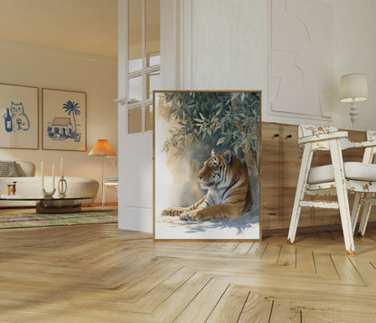 Majestic Tiger in Tranquil Jungle Poster